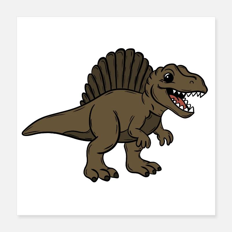 Dinosaur Poster 16" x 16" (40x40 cm)
