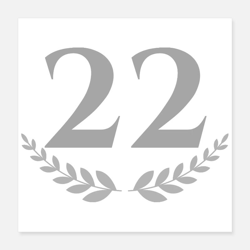 22 Poster 40 x 40 cm