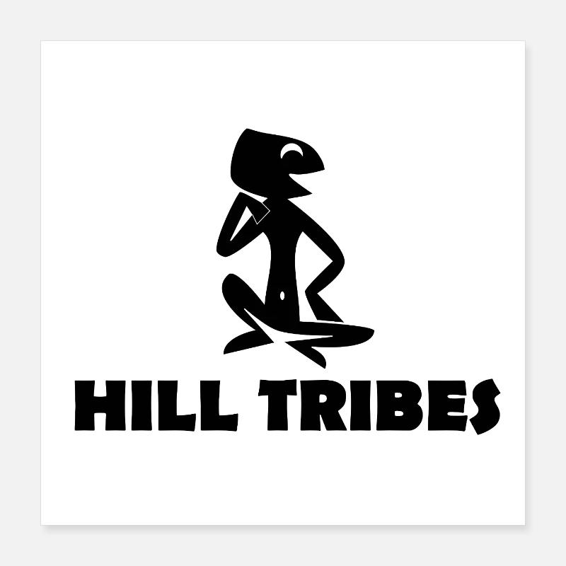 HILL TRIBES Poster 40x40 cm