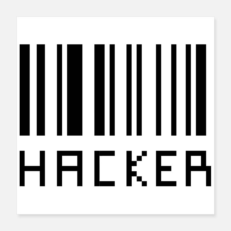 Hacker Poster 40 x 40 cm