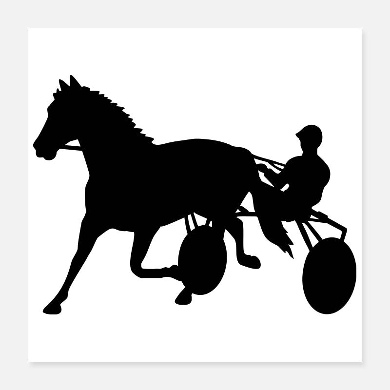 harness racing Poster 16" x 16" (40x40 cm)