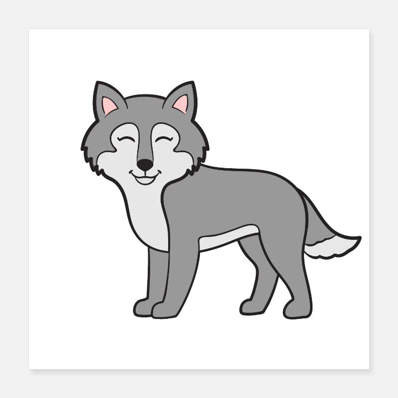 Wolf Wolves Poster 16" x 16" (40x40 cm)