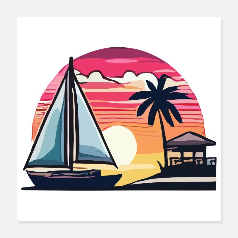 Summertime Poster 16" x 16" (40x40 cm)