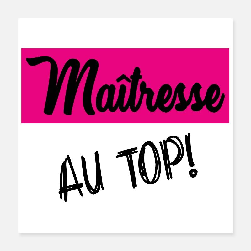 Danke, Herrin Poster 40x40 cm