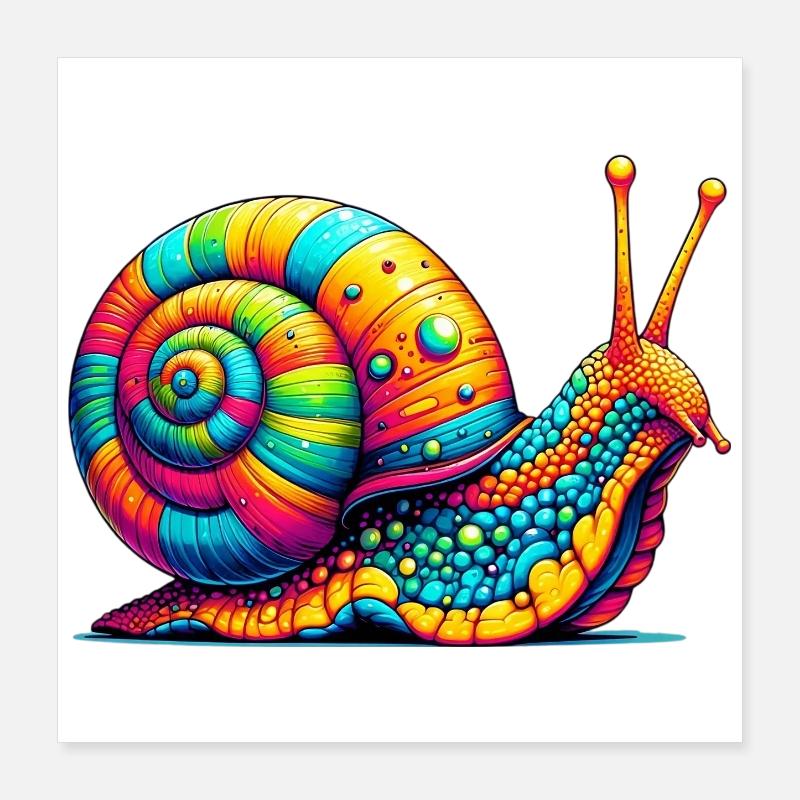 Escargot Poster 40 x 40 cm