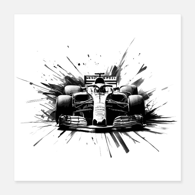 Vitesse absolue Poster 40 x 40 cm