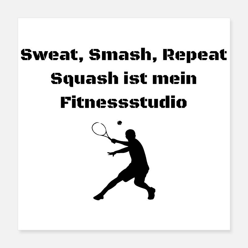Squash Poster 40x40 cm