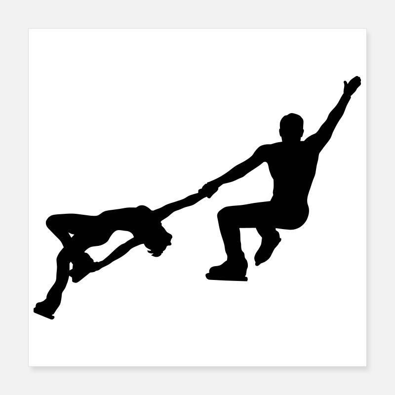 Figure skating Poster 16" x 16" (40x40 cm)