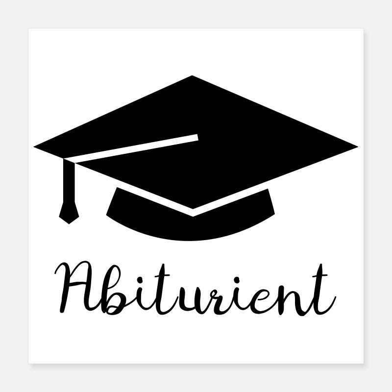 Diplômé du secondaire Poster 40 x 40 cm