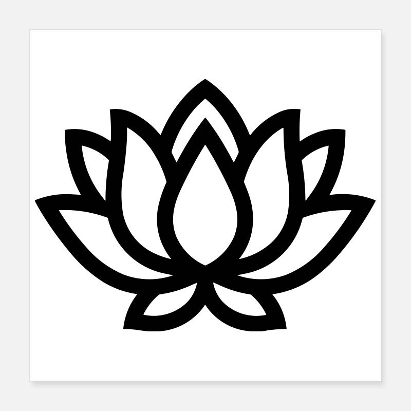 Lotus Poster 40 x 40 cm