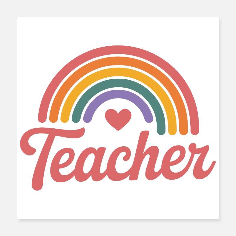 Teacher Poster 16" x 16" (40x40 cm)