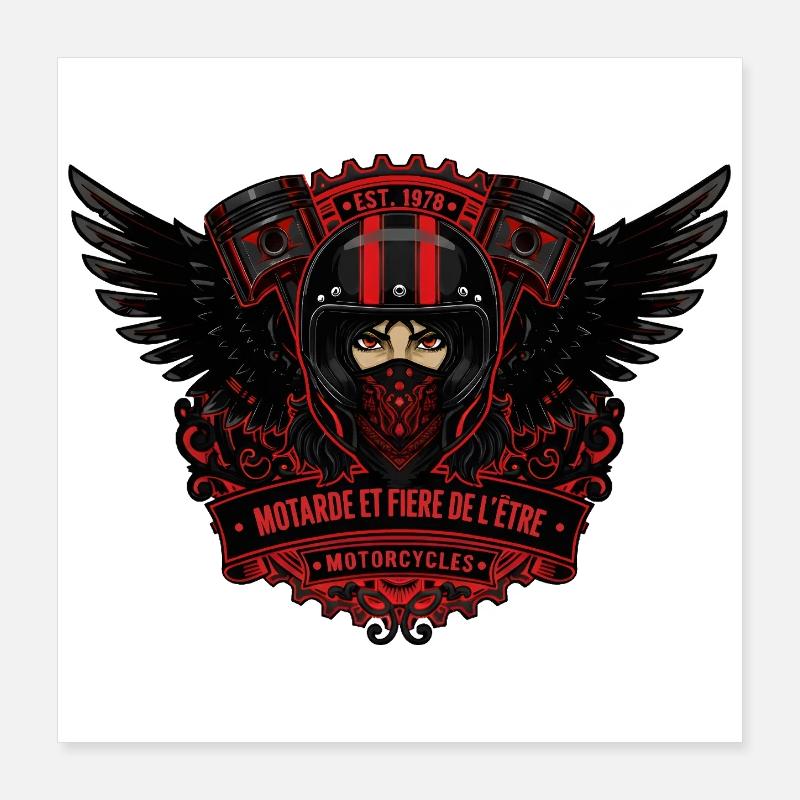 Biker Poster 40x40 cm