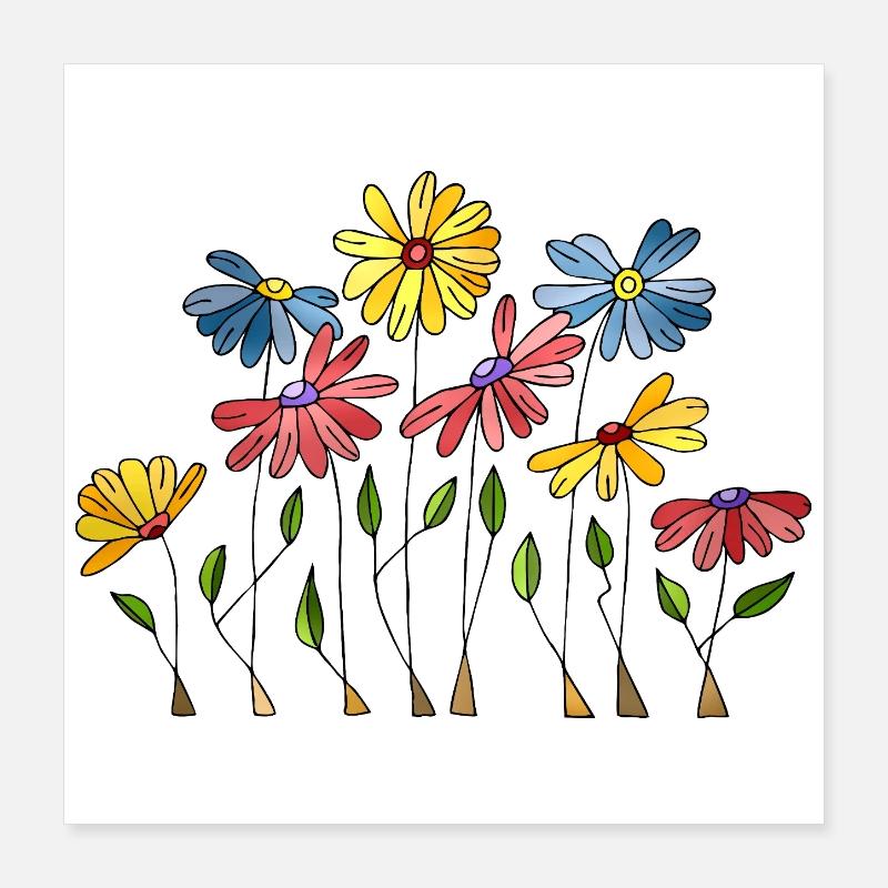 Fleur Poster 40 x 40 cm