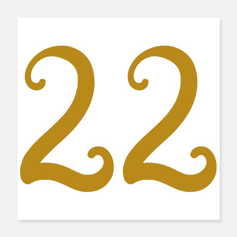 22 Poster 16" x 16" (40x40 cm)
