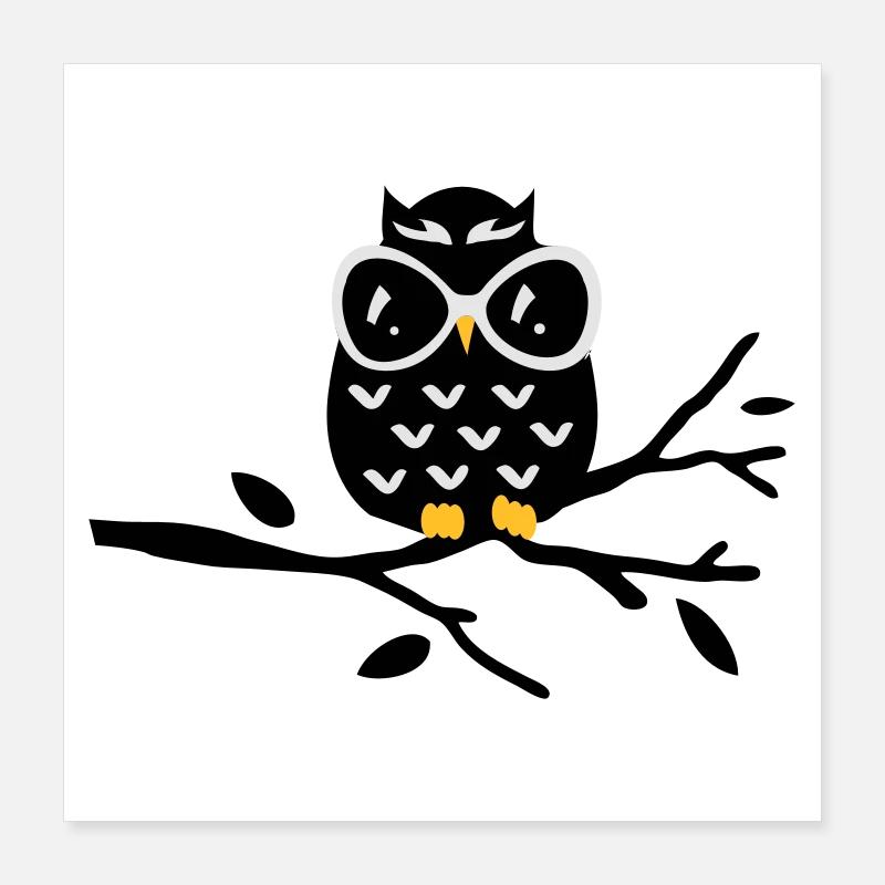 Eule Poster 40x40 cm