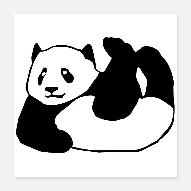Panda, ours, animal Poster 40 x 40 cm