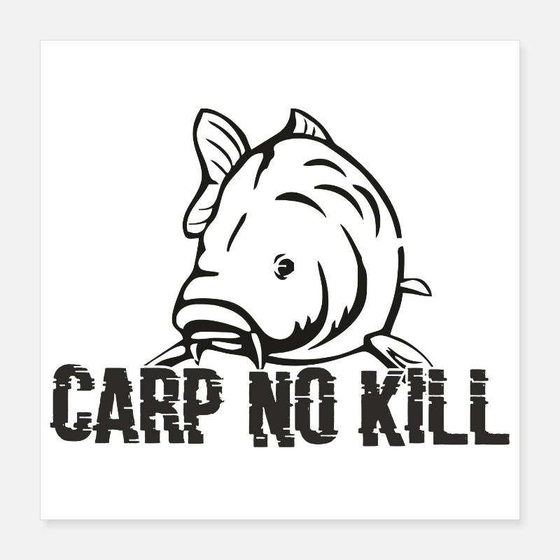 Carpe : Carp no kill 2019 Poster 40 x 40 cm