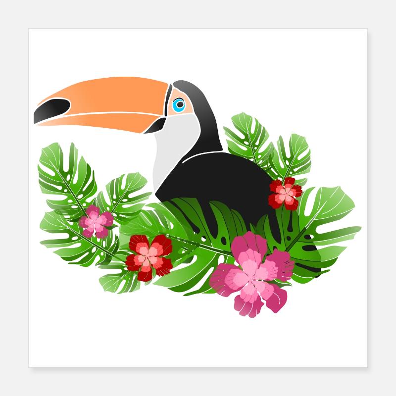 Tukan Poster 40x40 cm