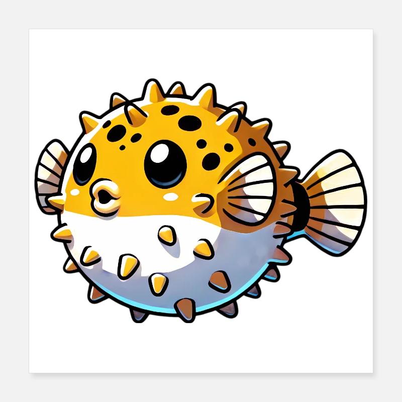 Blowfish Poster 40 x 40 cm