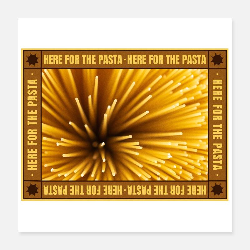 Cadre rétro Spaghetti Focus Poster 40 x 40 cm