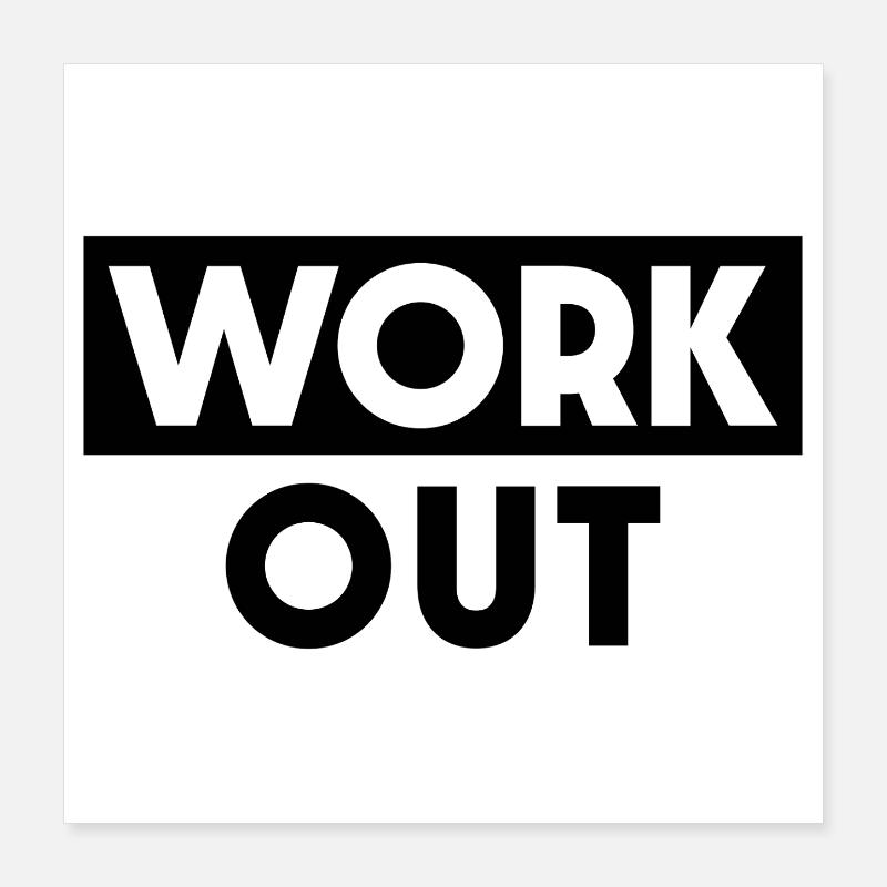 Travailler Poster 40 x 40 cm