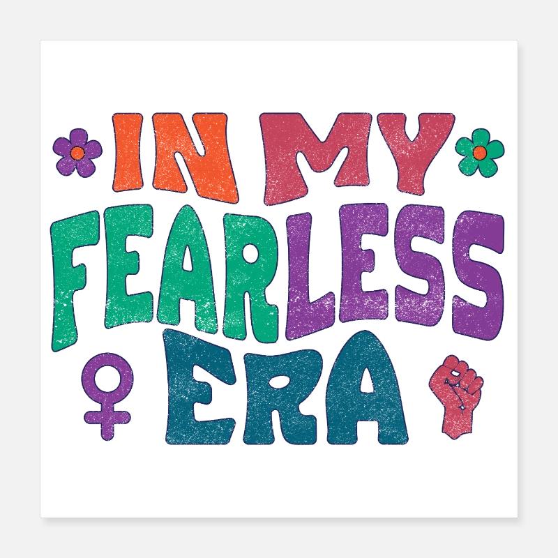 À mon époque sans peur Poster 40 x 40 cm