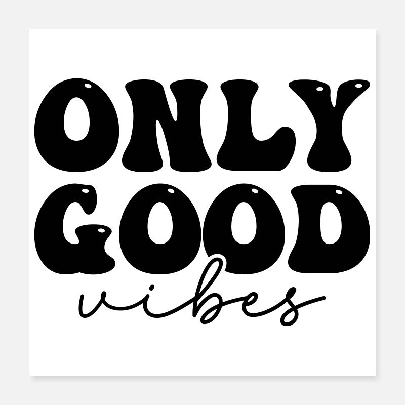 Conception par énoncé positif Poster 40 x 40 cm