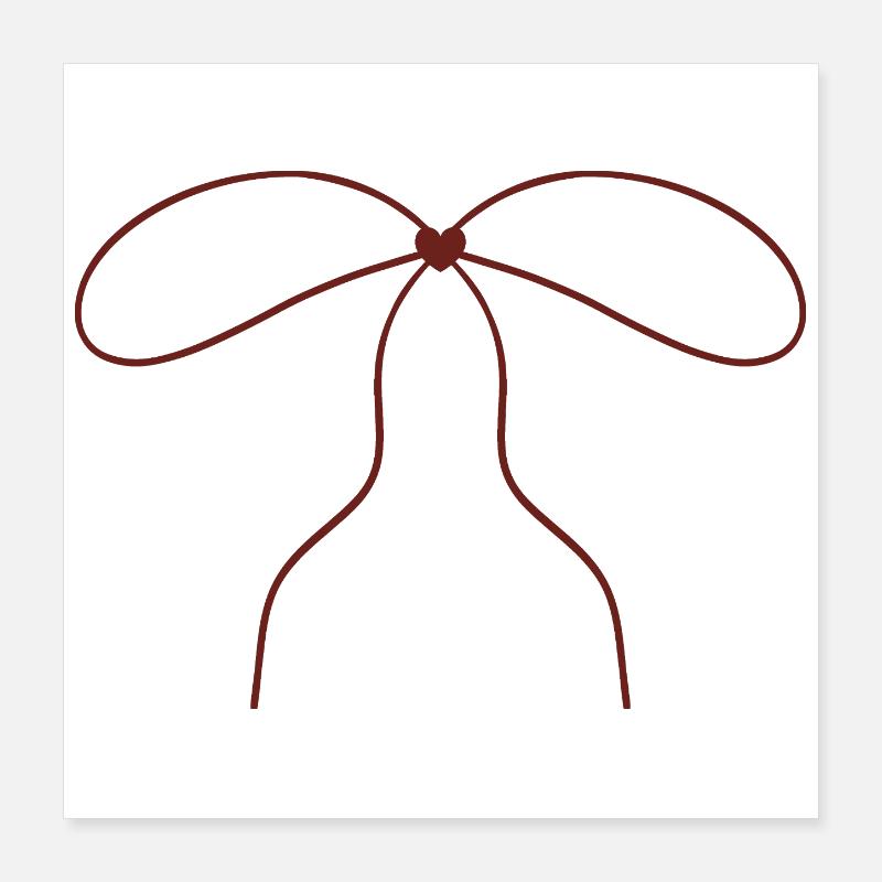 Art continu de lignes de proue Poster 40 x 40 cm