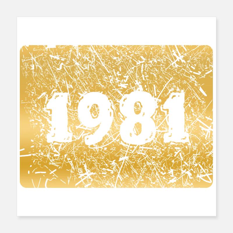 1981 Poster 40x40 cm