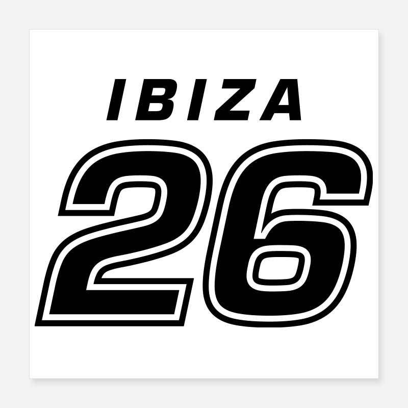 Ibiza 26 Trikot 2026 Poster 40x40 cm
