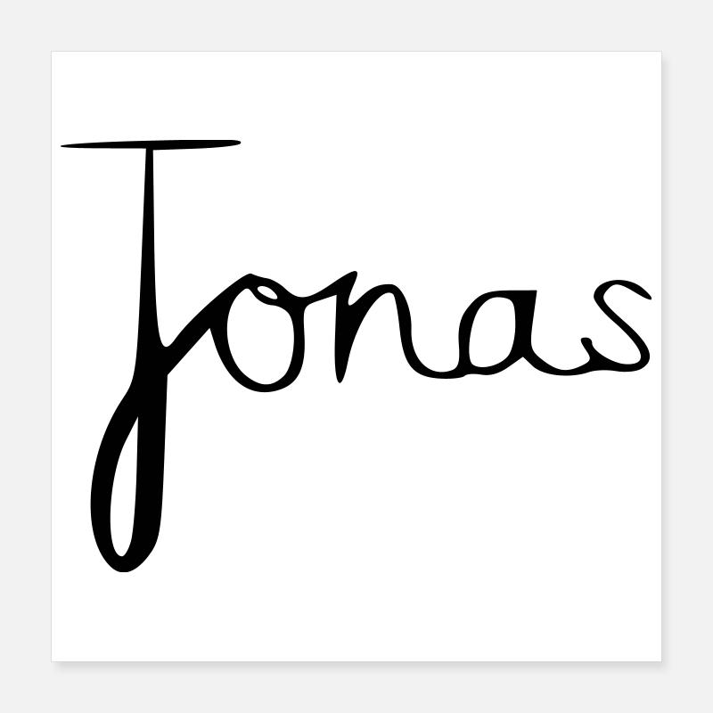 Jonas Poster 40 x 40 cm