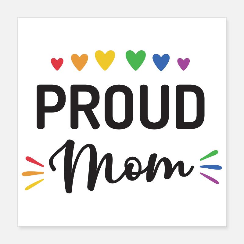 Stolze Mama Poster 40x40 cm