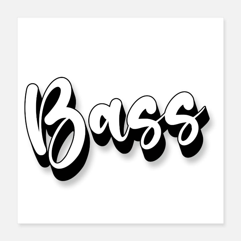 Basse Poster 40 x 40 cm