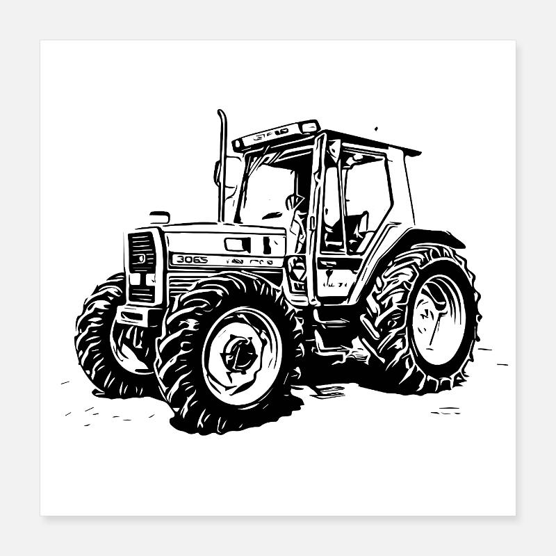 Force des champs noirs Poster 40 x 40 cm