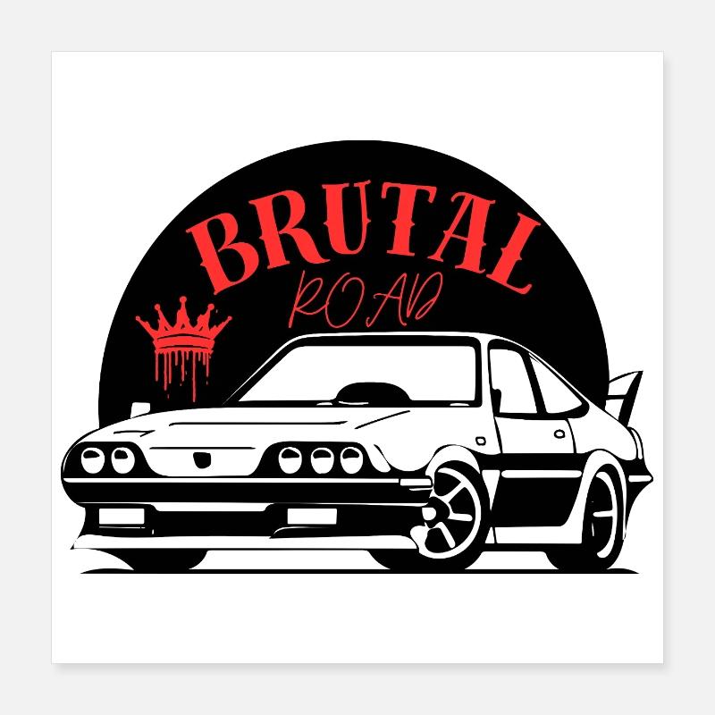 Brutal_road Poster 16" x 16" (40x40 cm)