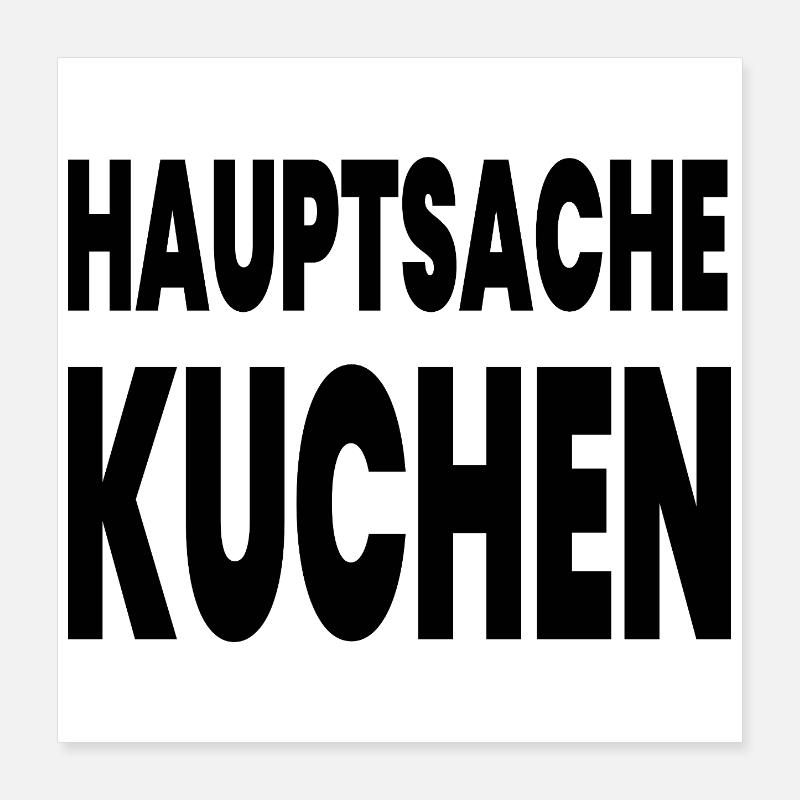 Kuchen Poster 40x40 cm