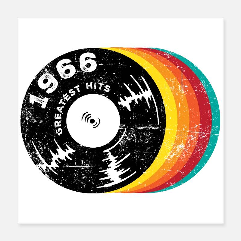 Greatest Hits 1966 Poster 40x40 cm