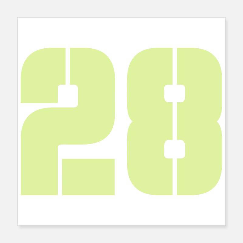 28 Poster 40 x 40 cm