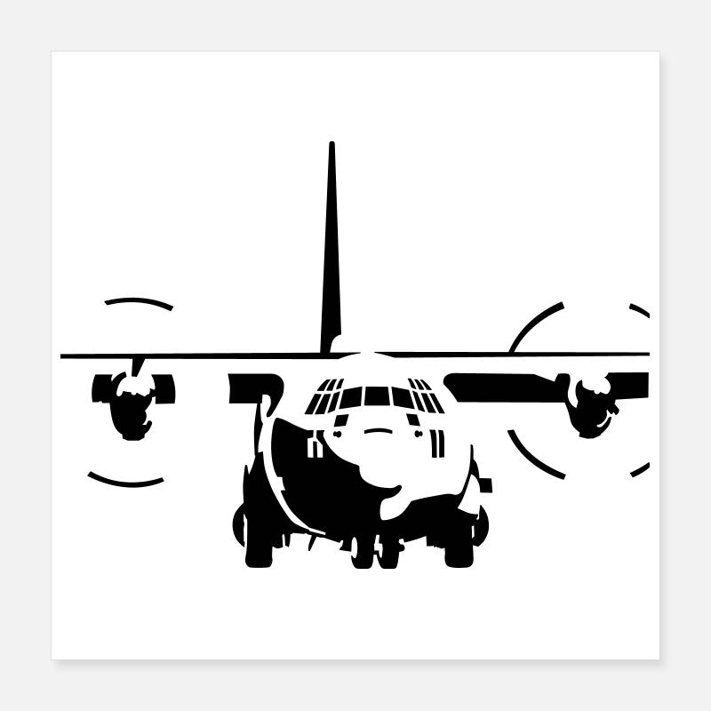 C-130 Hercules Poster 40x40 cm
