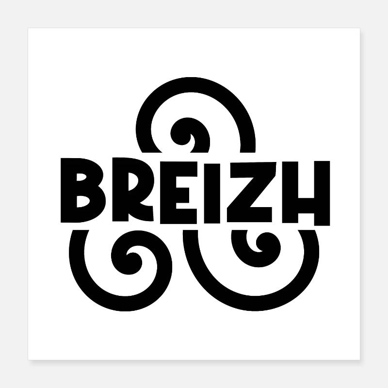 Breizh Poster 40x40 cm