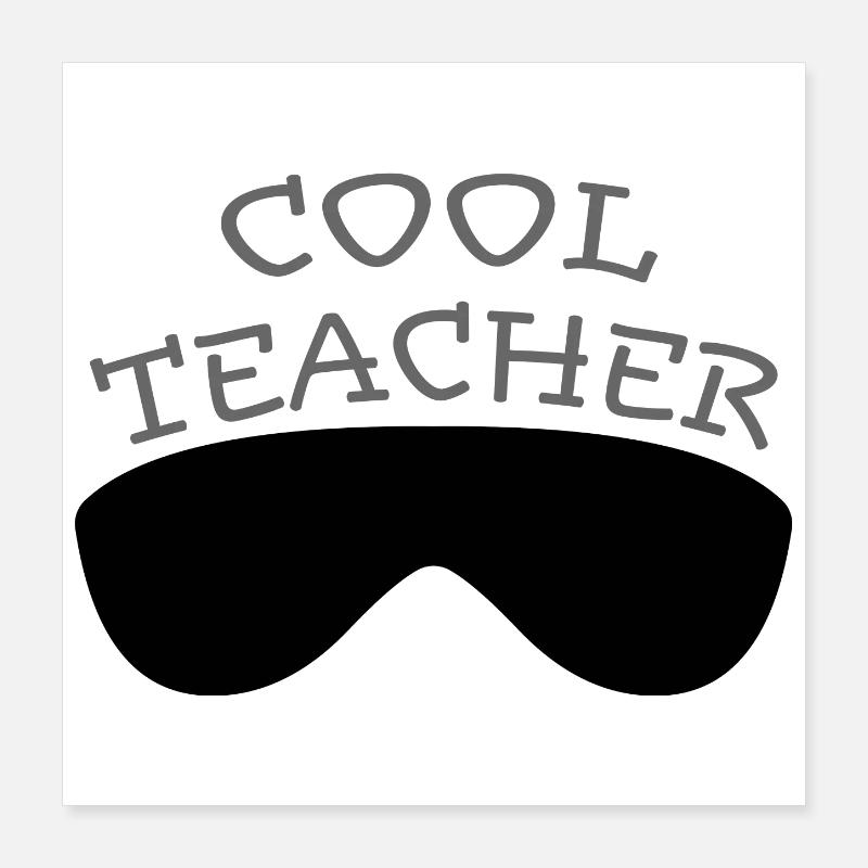Cool lunettes d’enseignant tshirt design Poster 40 x 40 cm