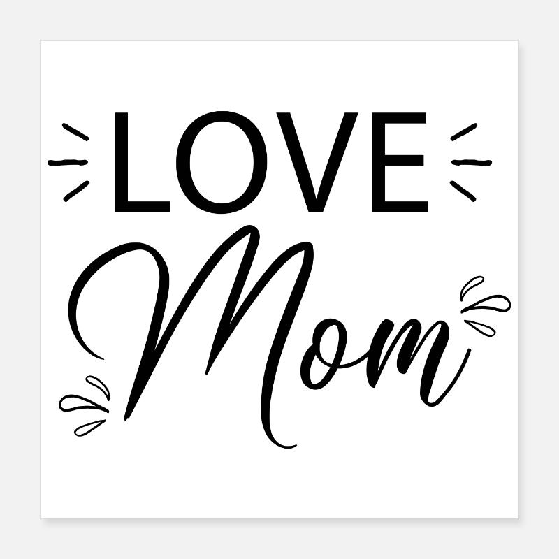 J’adore maman... Poster 40 x 40 cm