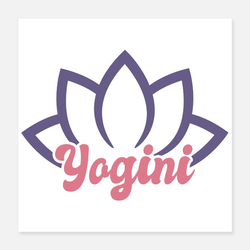 Cool Yogini Poster 40 x 40 cm