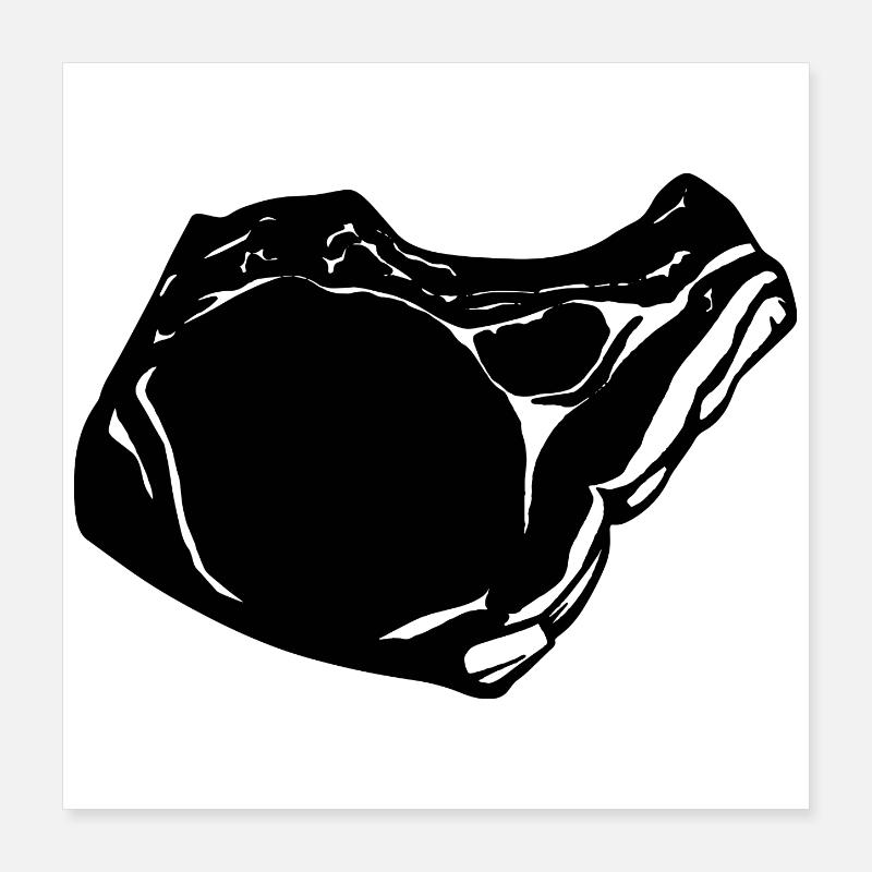 Bifteck Poster 40 x 40 cm