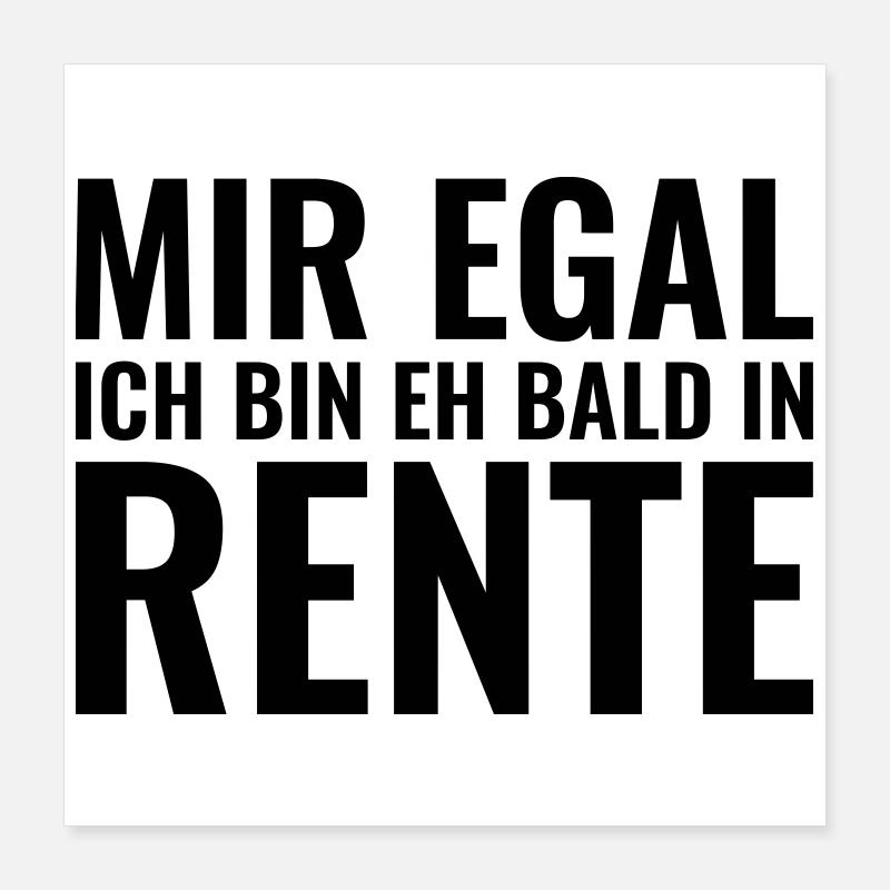 Rente Poster 40x40 cm