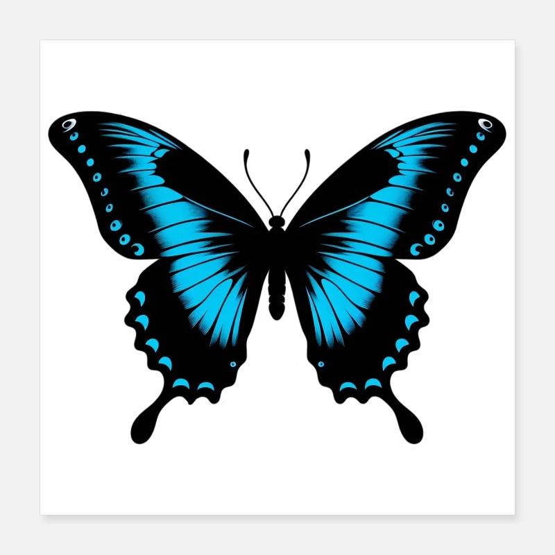Papillon Poster 40 x 40 cm