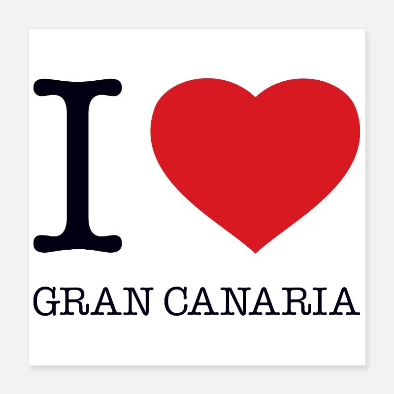 J’adore Gran Canaria Poster 40 x 40 cm