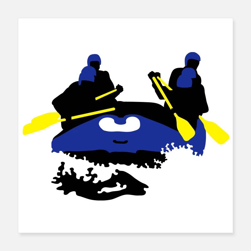 rafting Poster 40 x 40 cm