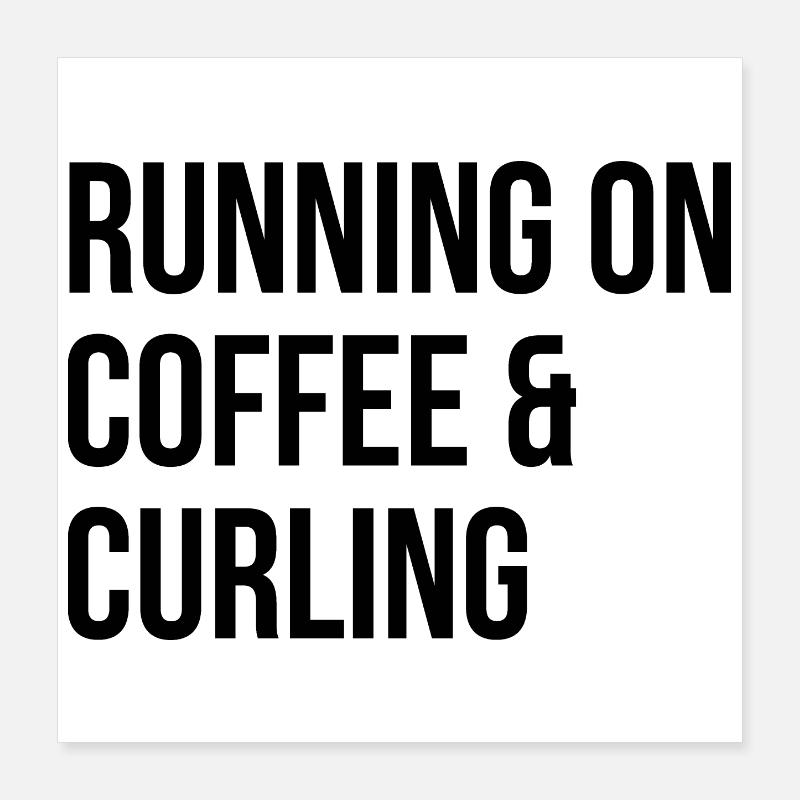 Curling Poster 16" x 16" (40x40 cm)