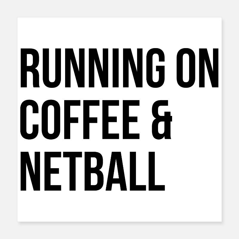 Netball Poster 40 x 40 cm